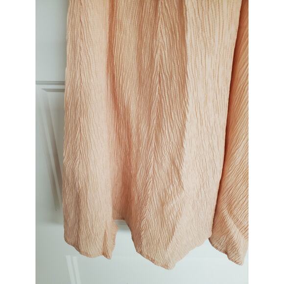 Abercrombie & Fitch Pink Crinkle Texture Twist-Front Mini Dress | Size Small - Picture 4 of 10